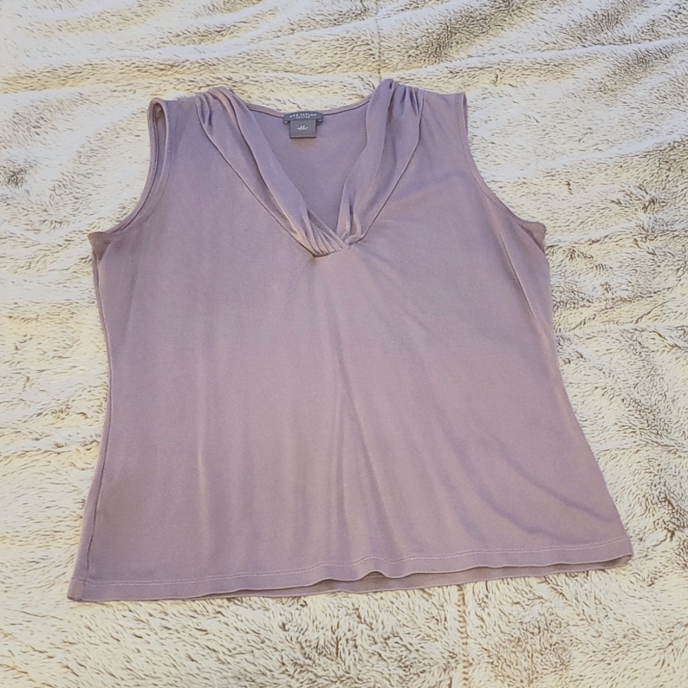 Lavender V-neck Top